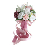Maxbell Wedding Bride Bouquet Cascading Bouquet for Bride Ceremony Anniversary