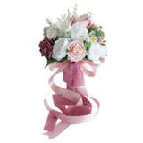 Maxbell Wedding Bride Bouquet Cascading Bouquet for Bride Ceremony Anniversary