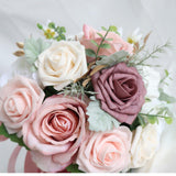 Maxbell Wedding Bride Bouquet Cascading Bouquet for Bride Ceremony Anniversary