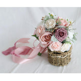 Maxbell Wedding Bride Bouquet Cascading Bouquet for Bride Ceremony Anniversary