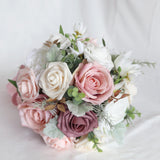Maxbell Wedding Bride Bouquet Cascading Bouquet for Bride Ceremony Anniversary