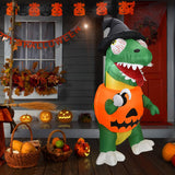 Maxbell Halloween Inflatable Pumpkin Dinosaur Lighted Inflatable for Decoration