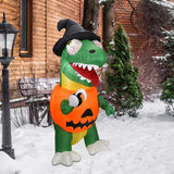 Maxbell Halloween Inflatable Pumpkin Dinosaur Lighted Inflatable for Decoration