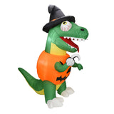 Maxbell Halloween Inflatable Pumpkin Dinosaur Lighted Inflatable for Decoration