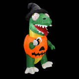 Maxbell Halloween Inflatable Pumpkin Dinosaur Lighted Inflatable for Decoration