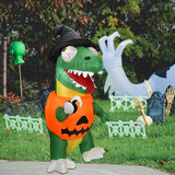Maxbell Halloween Inflatable Pumpkin Dinosaur Lighted Inflatable for Decoration
