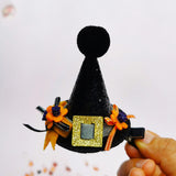 Maxbell Small Dog Cat Cosplay Hat Party Cosplay Hats Ornaments Decorate Funny Caps Orange Flower