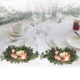 Maxbell Artificial Floral Swag Wedding Arch Flowers for Arch Garden Background White Pink