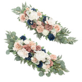 Maxbell Artificial Floral Swag Wedding Arch Flowers for Arch Garden Background Blue Pink