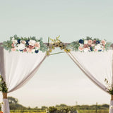 Maxbell Artificial Floral Swag Wedding Arch Flowers for Arch Garden Background Blue Pink