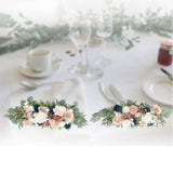 Maxbell Artificial Floral Swag Wedding Arch Flowers for Arch Garden Background Blue Pink