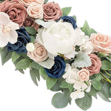 Maxbell Artificial Floral Swag Wedding Arch Flowers for Arch Garden Background Blue Pink