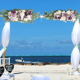 Maxbell Artificial Floral Swag Wedding Arch Flowers for Arch Garden Background Purple