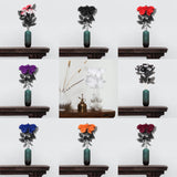 Maxbell Polyester Roses Halloween Table Centerpieces Party Decor black