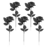 Maxbell Polyester Roses Halloween Table Centerpieces Party Decor black