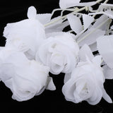 Maxbell Polyester Roses Halloween Table Centerpieces Party Decor all white