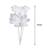Maxbell Polyester Roses Halloween Table Centerpieces Party Decor all white