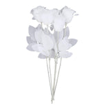 Maxbell Polyester Roses Halloween Table Centerpieces Party Decor all white