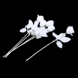 Maxbell Polyester Roses Halloween Table Centerpieces Party Decor all white