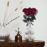 Maxbell Polyester Roses Halloween Table Centerpieces Party Decor dark red