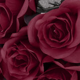 Maxbell Polyester Roses Halloween Table Centerpieces Party Decor dark red