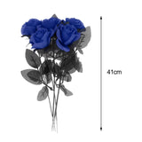 Maxbell Polyester Roses Halloween Table Centerpieces Party Decor blue