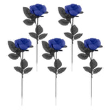 Maxbell Polyester Roses Halloween Table Centerpieces Party Decor blue