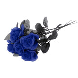 Maxbell Polyester Roses Halloween Table Centerpieces Party Decor blue
