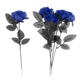 Maxbell Polyester Roses Halloween Table Centerpieces Party Decor blue