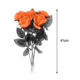 Maxbell Polyester Roses Halloween Table Centerpieces Party Decor orange