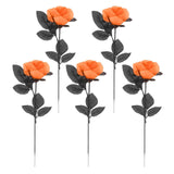 Maxbell Polyester Roses Halloween Table Centerpieces Party Decor orange
