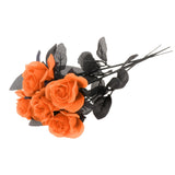 Maxbell Polyester Roses Halloween Table Centerpieces Party Decor orange