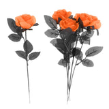 Maxbell Polyester Roses Halloween Table Centerpieces Party Decor orange
