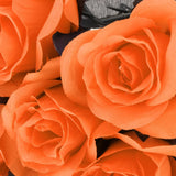 Maxbell Polyester Roses Halloween Table Centerpieces Party Decor orange
