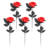 Maxbell Polyester Roses Halloween Table Centerpieces Party Decor red