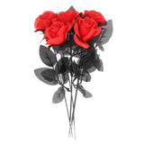 Maxbell Polyester Roses Halloween Table Centerpieces Party Decor red