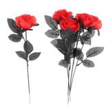 Maxbell Polyester Roses Halloween Table Centerpieces Party Decor red
