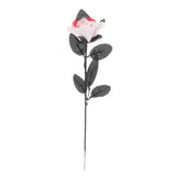 Maxbell Polyester Roses Halloween Table Centerpieces Party Decor white and red