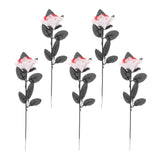 Maxbell Polyester Roses Halloween Table Centerpieces Party Decor white and red