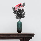 Maxbell Polyester Roses Halloween Table Centerpieces Party Decor white and red