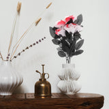 Maxbell Polyester Roses Halloween Table Centerpieces Party Decor white and red