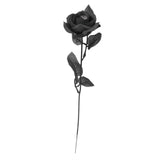 Maxbell Artificial Roses with Eyeballs Halloween Costume Party black