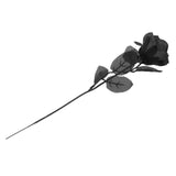 Maxbell Artificial Roses with Eyeballs Halloween Costume Party black