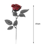 Maxbell Artificial Roses with Eyeballs Halloween Costume Party red