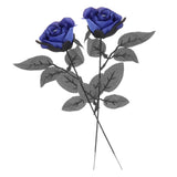 Maxbell Artificial Roses with Eyeballs Halloween Costume Party blue
