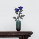 Maxbell Artificial Roses with Eyeballs Halloween Costume Party blue