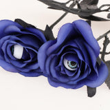 Maxbell Artificial Roses with Eyeballs Halloween Costume Party blue