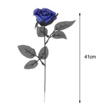 Maxbell Artificial Roses with Eyeballs Halloween Costume Party blue