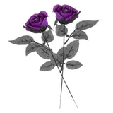 Maxbell Artificial Roses with Eyeballs Halloween Costume Party purple