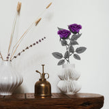 Maxbell Artificial Roses with Eyeballs Halloween Costume Party purple